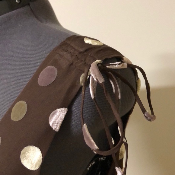 NEW Liquid silk sleeveless polkadot blouse size 4 - Picture 7 of 12